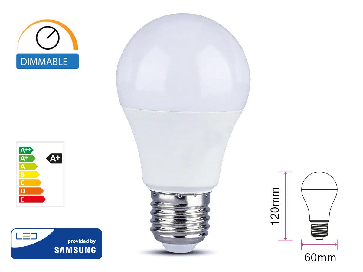 Lampada LED A60 E27 12W 6500K 1170 LUMEN - NOVO